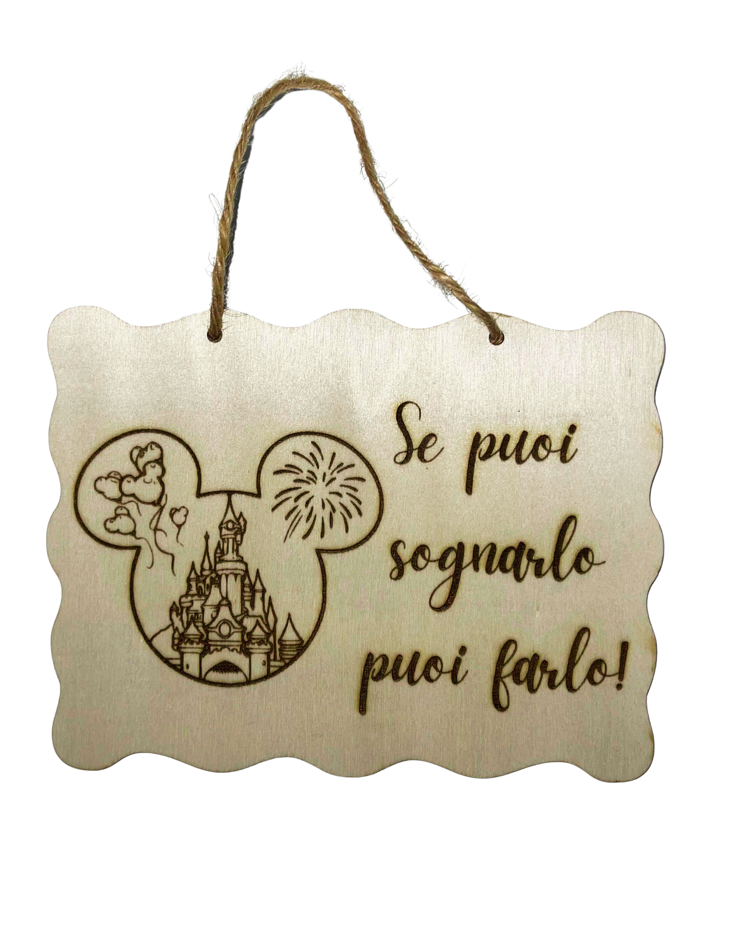 Targhetta in legno