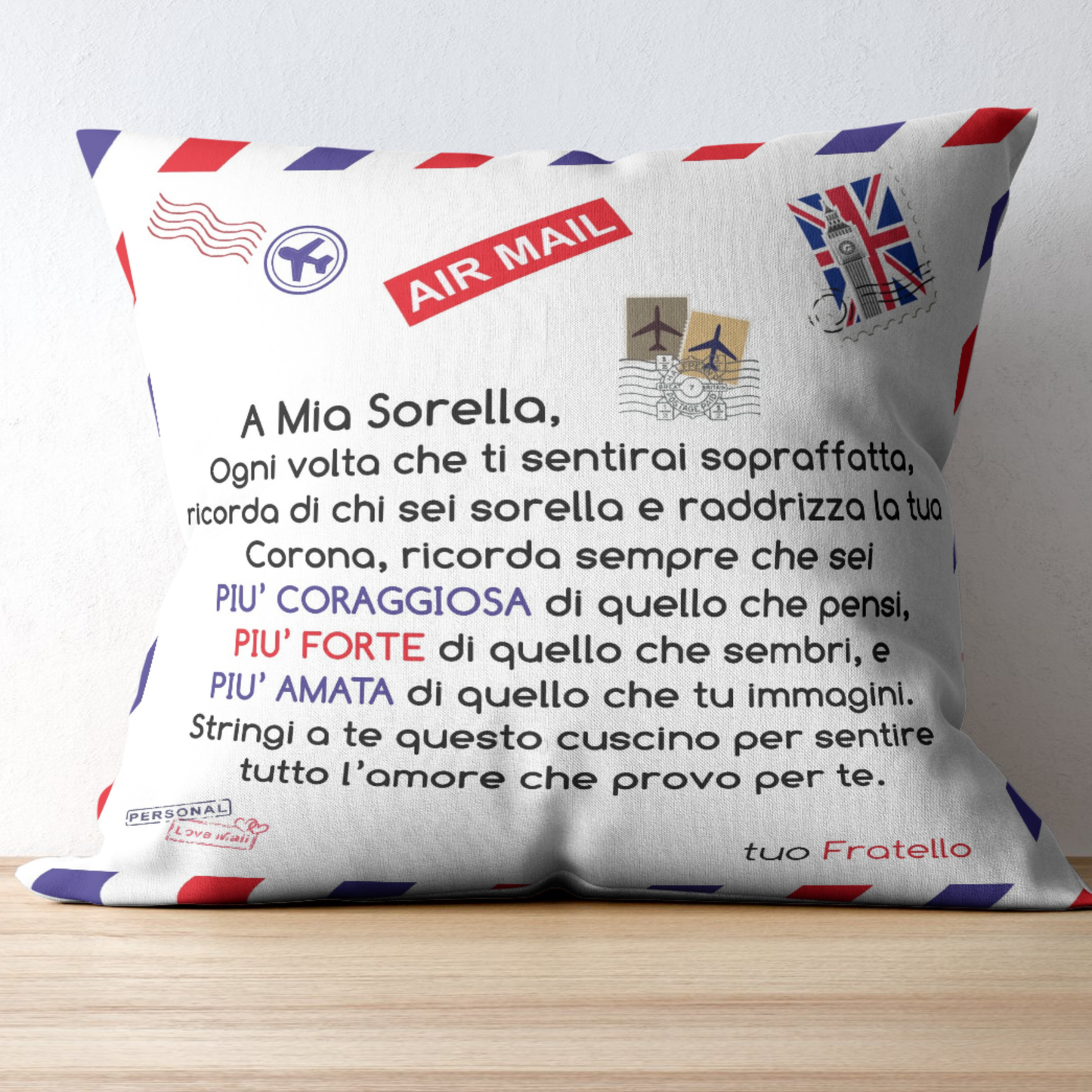 Cuscino "A mia sorella"