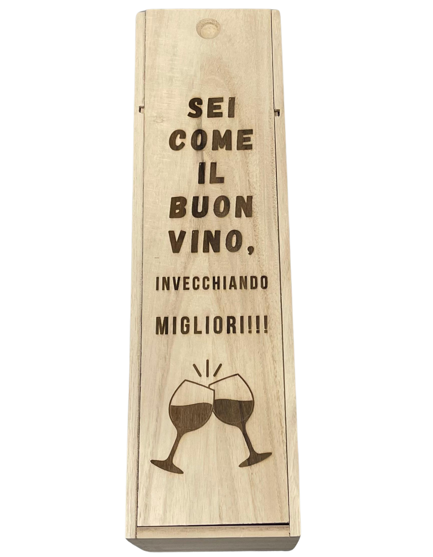 Porta bottiglia in legno