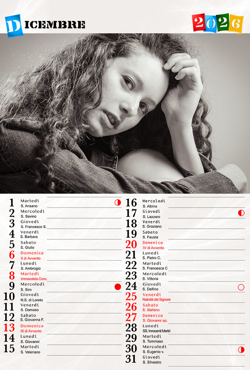 Calendari 12 mesi 30x45