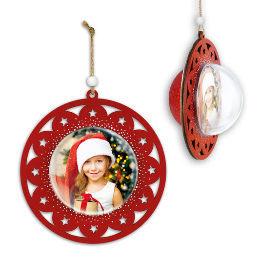 Decorazione pallina 3d traforata