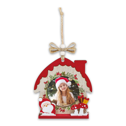 LK76A Cornice casetta Babbo Natale