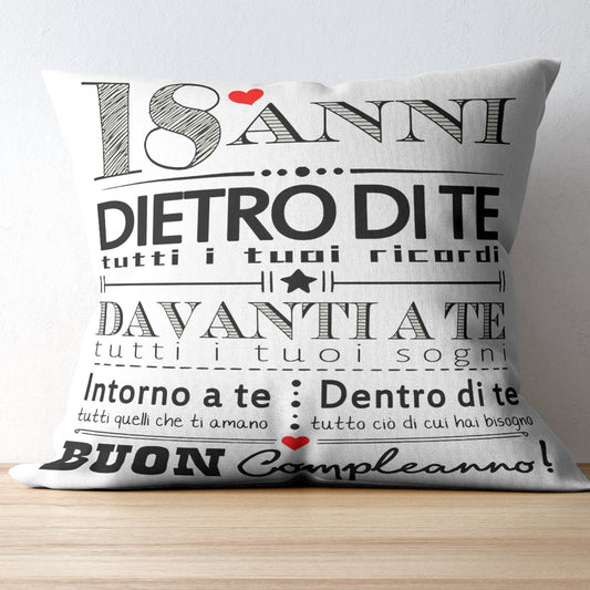 Cuscino "18anni"