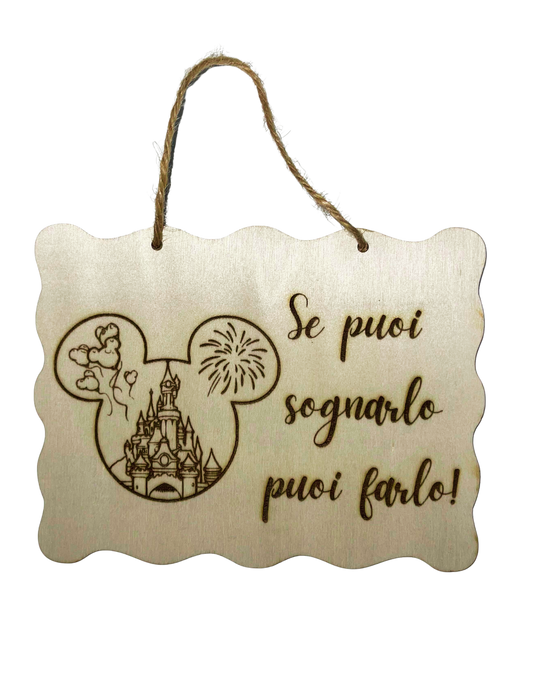 Targhetta in legno