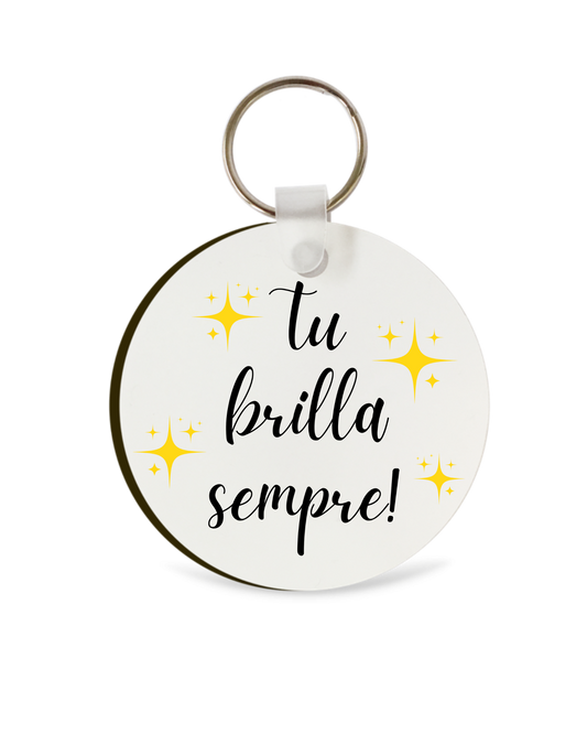 Portachiavi MDF tondo "Brilla"