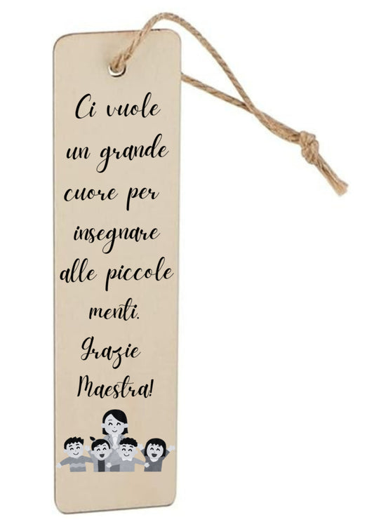 Segnalibro "Grazie maestra"