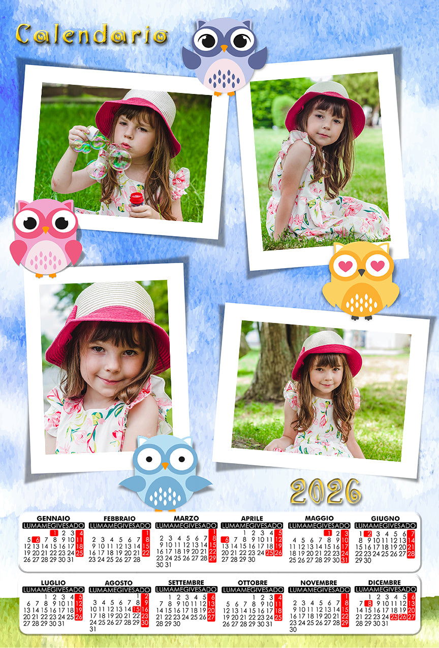 Calendari annuale 30x45 cm
