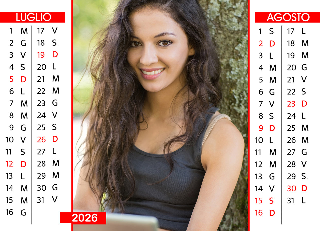 Calendario da tavolo fotografico