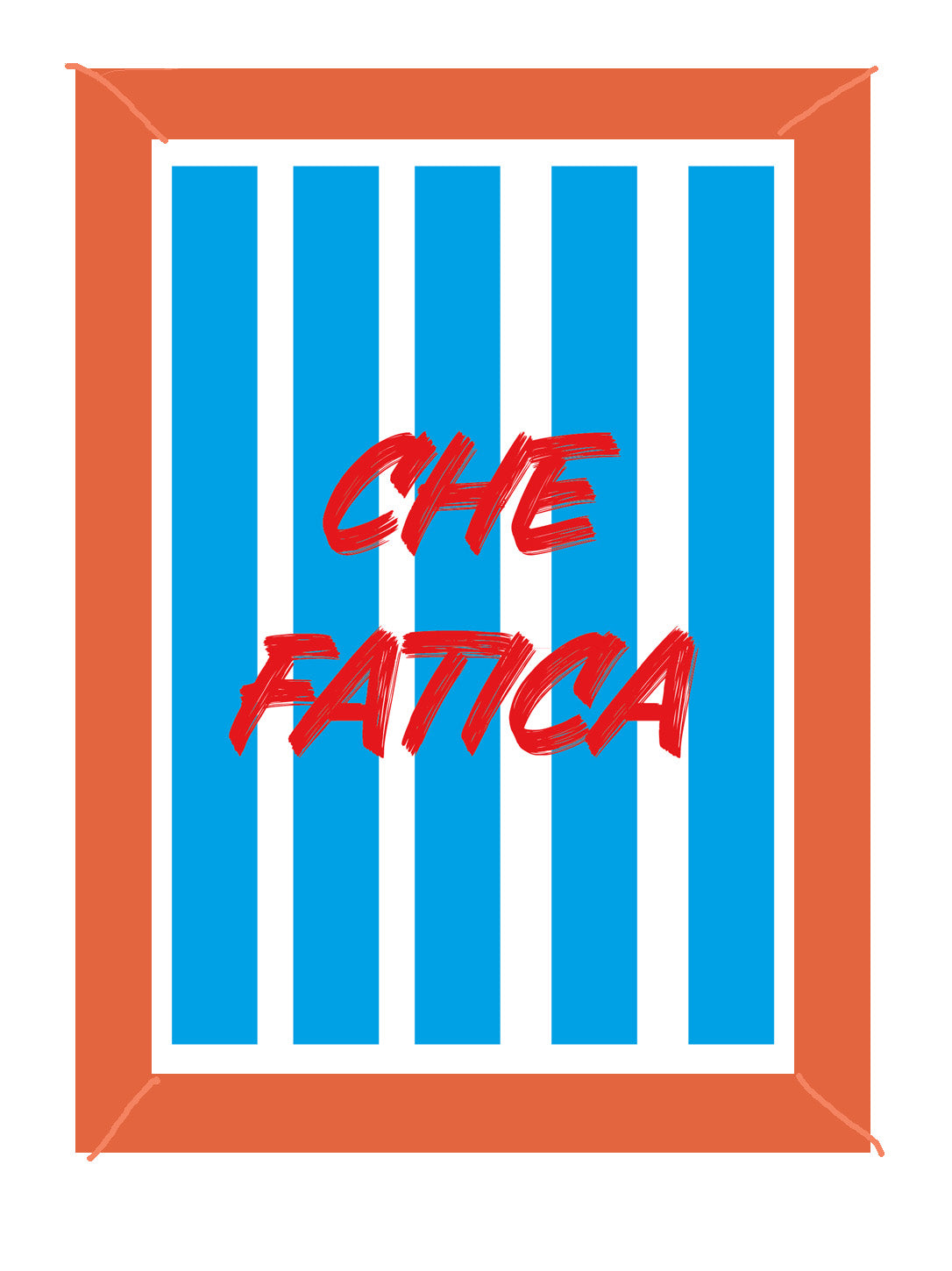 Quadretto Illustrato Che fatica